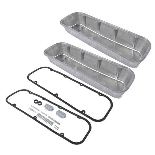 DURAFORCE 3-11/16" Tall Finned Aluminum Valve Covers Fits Chevy Big Block 396 402 427 454