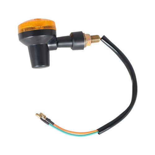 DURAFORCE For Yamaha Kawasaki Honda 4X Motorcycle Turn Signals Blinker Light Black Amber