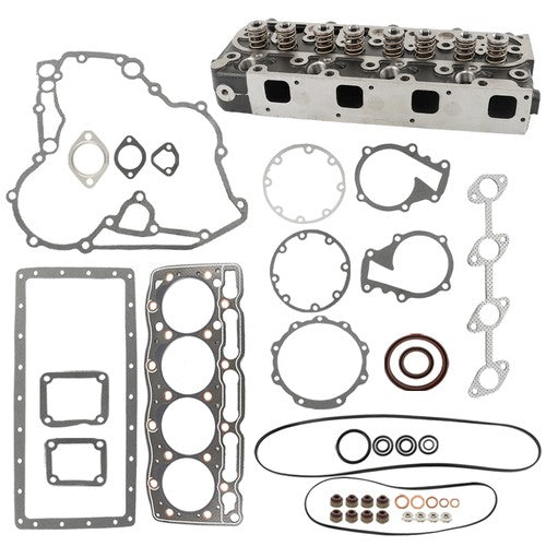 DURAFORCE Complete Cylinder Head & Full Gasket Kit For Kubota V1505 V1505 V1505T V1505E