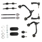 DURAFORCE For 09-14 Ford F-150 K80308 12pc Front Upper Control Arm Tierod Sway Bar 4WD
