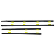 DURAFORCE Window Weatherstrip 4PC Sweep Molded Trim Outer Black for Honda CR V 2005 EX