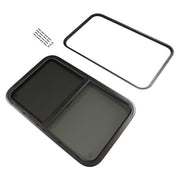 DURAFORCE Horizontal Slider 35"W x 22"H RV Window W/ Screen Trim Ring For RV CargoTrailer