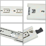 DURAFORCE 1 Pair of 18" Locking Drawer Slides Full Extension & Lock 150 lb Load Capacity