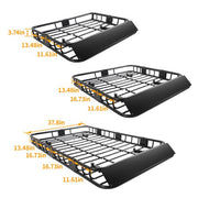DURAFORCE 64" x 39'' Roof Rack Steel Luggage Holder Cargo Carrier Top Basket SUV Truck