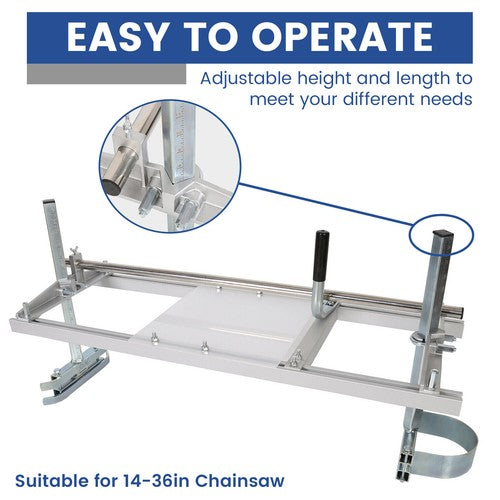 Chainsaw Mill Kit 14 to 36 Inch Portable Guide Bar Aluminum Planking Lumber Cutting