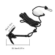 DURAFORCE 2-Pack Folding Anchor Set 0.7kg Black For Grapnel Boat Marine Kayak