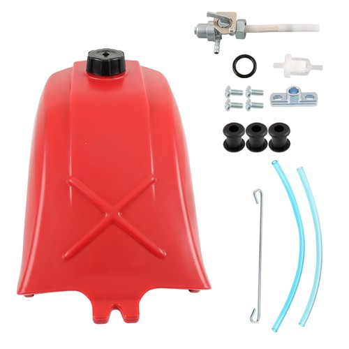 DURAFORCE For Honda 1985-1987 ATC 250 ES Red FT49050 Fuel Tank Gas Cap Petcock Kit