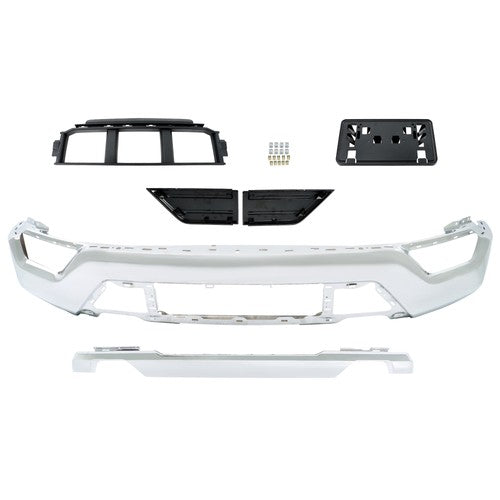 DURAFORCE New For Ford F-150 2021-2023 Front Bumper Face Bar 6-piece Kit W/o Sensor Holes