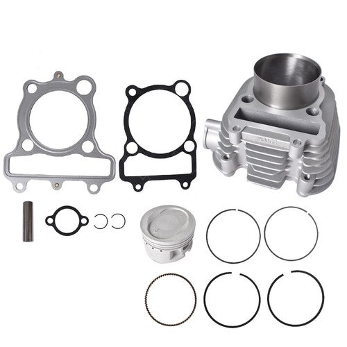 DURAFORCE Cylinder Piston Gasket Top End Kit Set For 1989-1991 Yamaha Moto-4 250