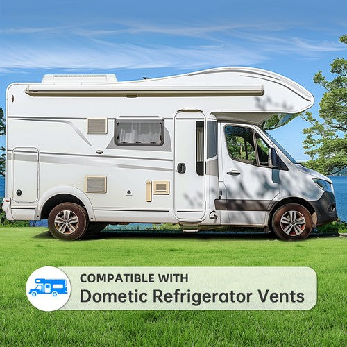 65528 RV Camper Top Roof Refrigerator Vent Cover For Dometic
