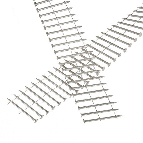 DURAFORCE 15 Degree Wire Coil 2 × .09 Ring Shank Stainless Steel Siding Nail 3600Pcs