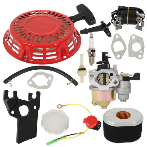 DURAFORCE Fit For Honda GX160 GX200 5.5 hp Carburetor Ignition Coil Air Filter Tune Up Kit