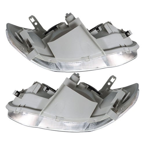 DURAFORCE Headlights For Toyota Corolla 2003-2008 LH+RH 1Pair Chrome Housing Clear Lens