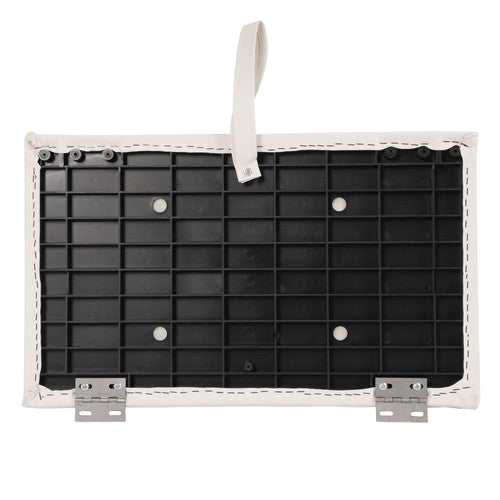 DURAFORCE #8WD95-1B-204 28" Pontoon Bench Seat Cushion Set White/Navy/Blue