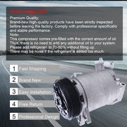 DURAFORCE CO 10863JC For 2004-2009 Nissan Quest 3.5L V6 AC A/C Compressor With Clutch