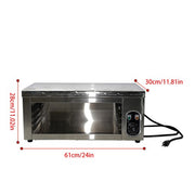 DURAFORCE Electric Cheesemelter Grill 2000W 120-570°F Broiler Stainless Steel Toaster Oven