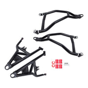 DURAFORCE Black High Clearance Steel A-Arms Set 2014 + for Polaris RZR XP 4 1000 Turbo