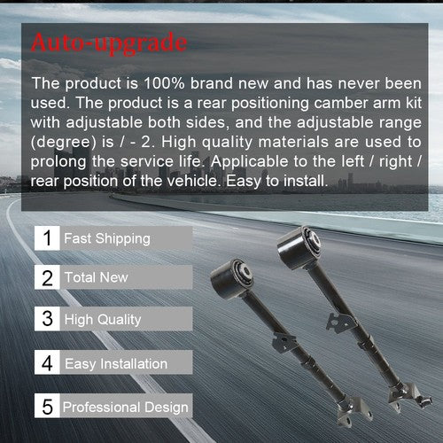 DURAFORCE For 08-20 Acura TL & Honda Accord New Adjustable Rear Alignment Camber Arm Kits