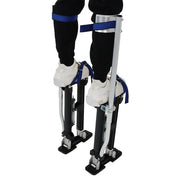 DURAFORCE 18"-30" Stilt Aluminum Alloy Stilts Adjustable Drywall Stilt Painting Tool Black