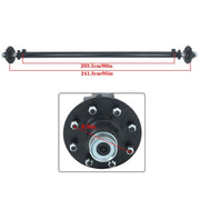 DURAFORCE Fit For 7000lbs 7k TK Trailer Axle 8 lug-6.5" 80" Spring Center 95" HF