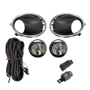 DURAFORCE For Nissan Rogue Sport 2017-2019 Fog Lights Lamp Bulb+Switch+Harness+Cover Set