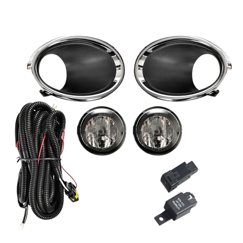 DURAFORCE For Nissan Rogue Sport 2017-2019 Fog Lights Lamp Bulb+Switch+Harness+Cover Set