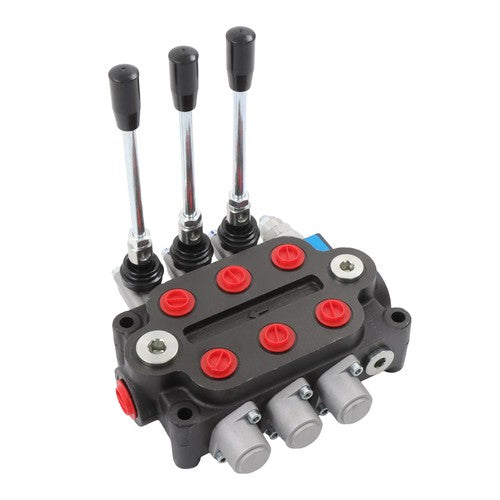 DURAFORCE 3 Spool 25 GPM Hydraulic Directional Control Valve Tractor Loader Double Acting