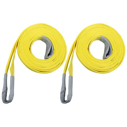 DURAFORCE 2 Pcs 20' x 2" Lifting Sling Straps 9400lbs Fracture Strength for Hoist, Truck