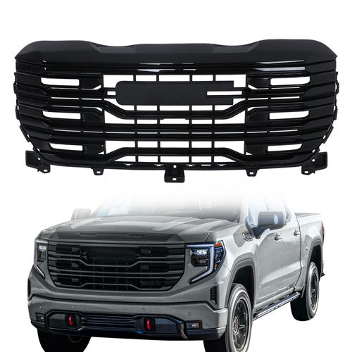 DURAFORCE 84815160 Suitable For GMC Sierra 1500 2022-2024 Gloss Black Front Bumper Grille