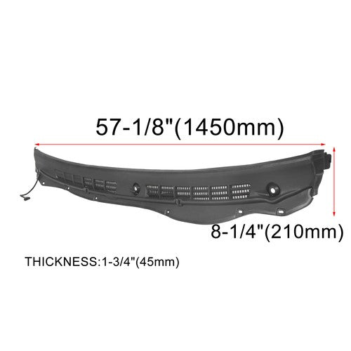 DURAFORCE For 2004-2012 Chevy Colorado GMC Canyon Windshield Cowl Grille Vent Panel