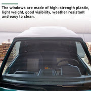 DURAFORCE For 95-98 Suzuki Sidekick Geo Tracker Soft Top & Zip Out Tinted Windows Black