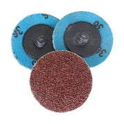 DURAFORCE 51Pcs 2" Roll Lock Die Grinder Quick Change Sanding Disc 36 60 80 120 240 Grit