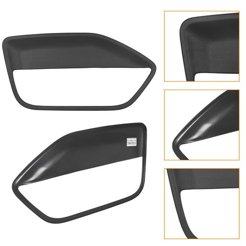 2pcs Front Door Panel Black Insert Hard Cover Kit for 05-09 Ford Mustang
