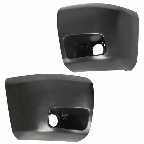 LH RH Bumper End Extension with Fog Lamp Hole for 2007-2013 Chevy Silverado 1500