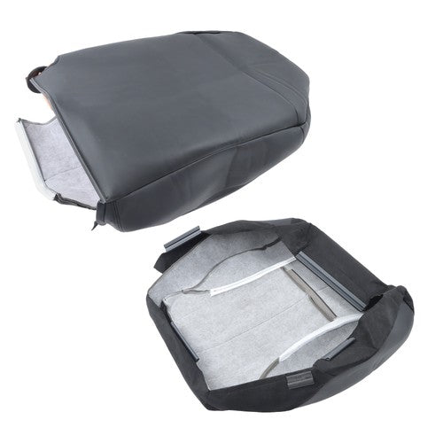 DURAFORCE Black Driver Bottom & Top Seat Cover For Dodge Ram 1500 2500 3500 SLT 1998-2002