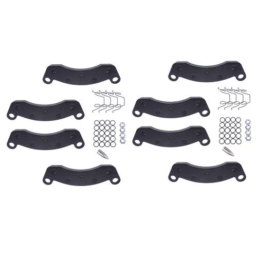 DURAFORCE 8 BRAKE PAD KIT 10K-12K AXLE FOR K71-180-00 DEXTER CALIPER 2WHEELS Semi-Metallic