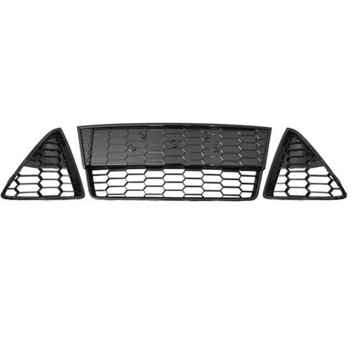 DURAFORCE Suitable For Ford Focus S/SE 2012-2014 Front Lower Grille 3pcs ABS Plastic Black