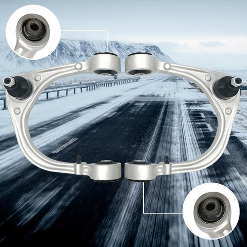 DURAFORCE Front Upper Control Arm Ball Joint Tie Rod Ends Kit For 08-14 Cadillac CTS Sedan