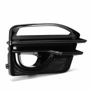 DURAFORCE Fit 2014-2017 Infiniti Q50 Sport Front Bumper Black Grille & Fog Light Cover