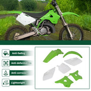 DURAFORCE 7Pcs Plastics Kit Fairing Bodywork Set For Kawasaki KX125 KX250 1994-1998 1996