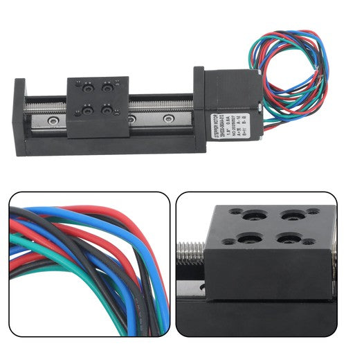 DURAFORCE 50mm T-type ball screw slide module, T6x1 linear actuator NEMA 11-step motor