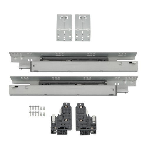 DURAFORCE 1 Pairs Undermount Drawer Slides 15 inch Undermount Soft Close Drawer Slides