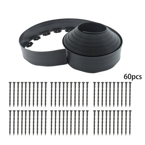 DURAFORCE 60ft Landscape Edging with 60 Spikes for Lawn 2 Inch Tall US Garden Edging
