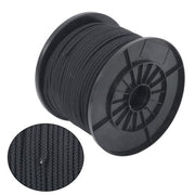 DURAFORCE 3/16 Inch x 500 Feet Hollow Braid Polypropylene Rope – Black，750 Pounds