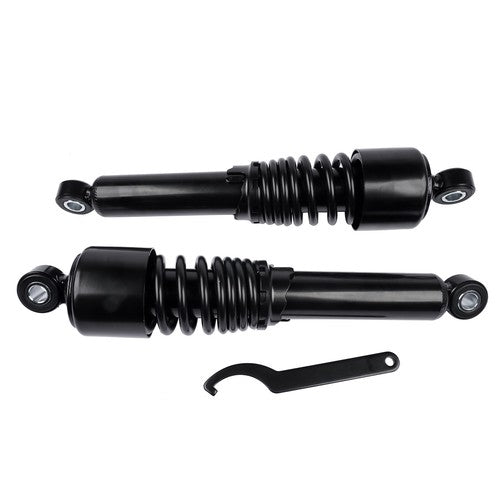 DURAFORCE Black 13in Heavy Duty Rear Shocks For Harley Road King Touring Street Tour Glide