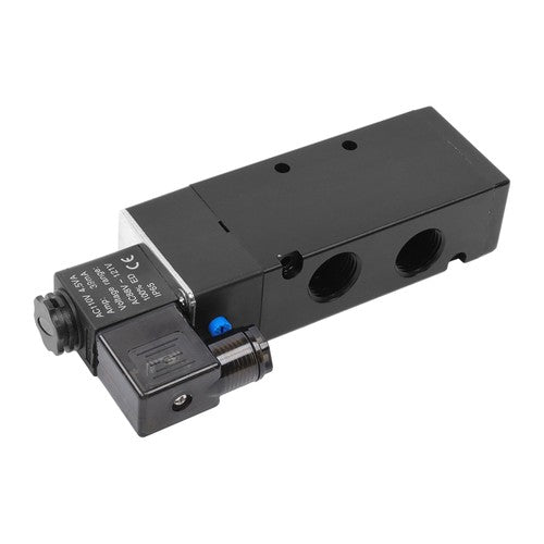 DURAFORCE 1/2" Inch 5 Way Pneumatic Directional Control Electric Solenoid Valve 110V AC