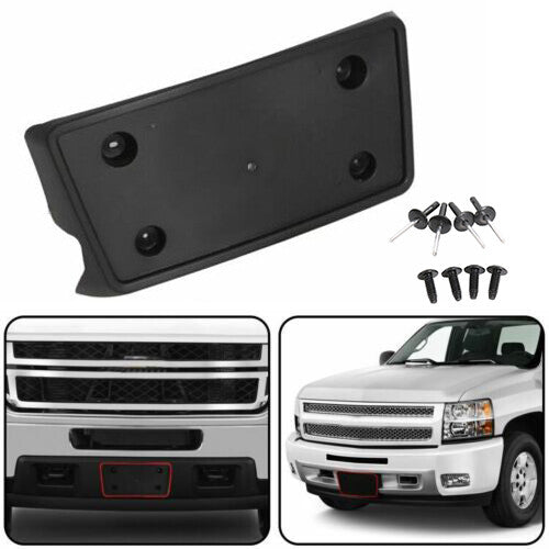 DURAFORCE For 2007-2013 Silverado 1500 2500 3500 Front License Plate Tag Bracket Holder