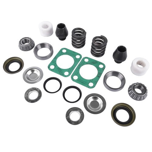 DURAFORCE Front Axle King Pin Rebuild Kit For Dodge W250 W300 Bearing Bushing Spring Seal