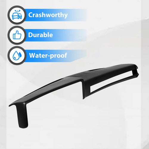 Black Dash Pad Cover Cap For 1981-1991 Chevrolet GMC Truck SUV