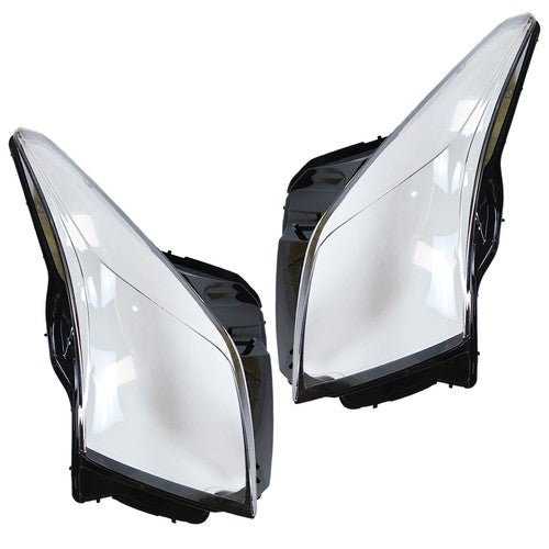 DURAFORCE Front Headlight Lamp Lens Cover Side For Cadillac ATS 2013-18 Left+Right